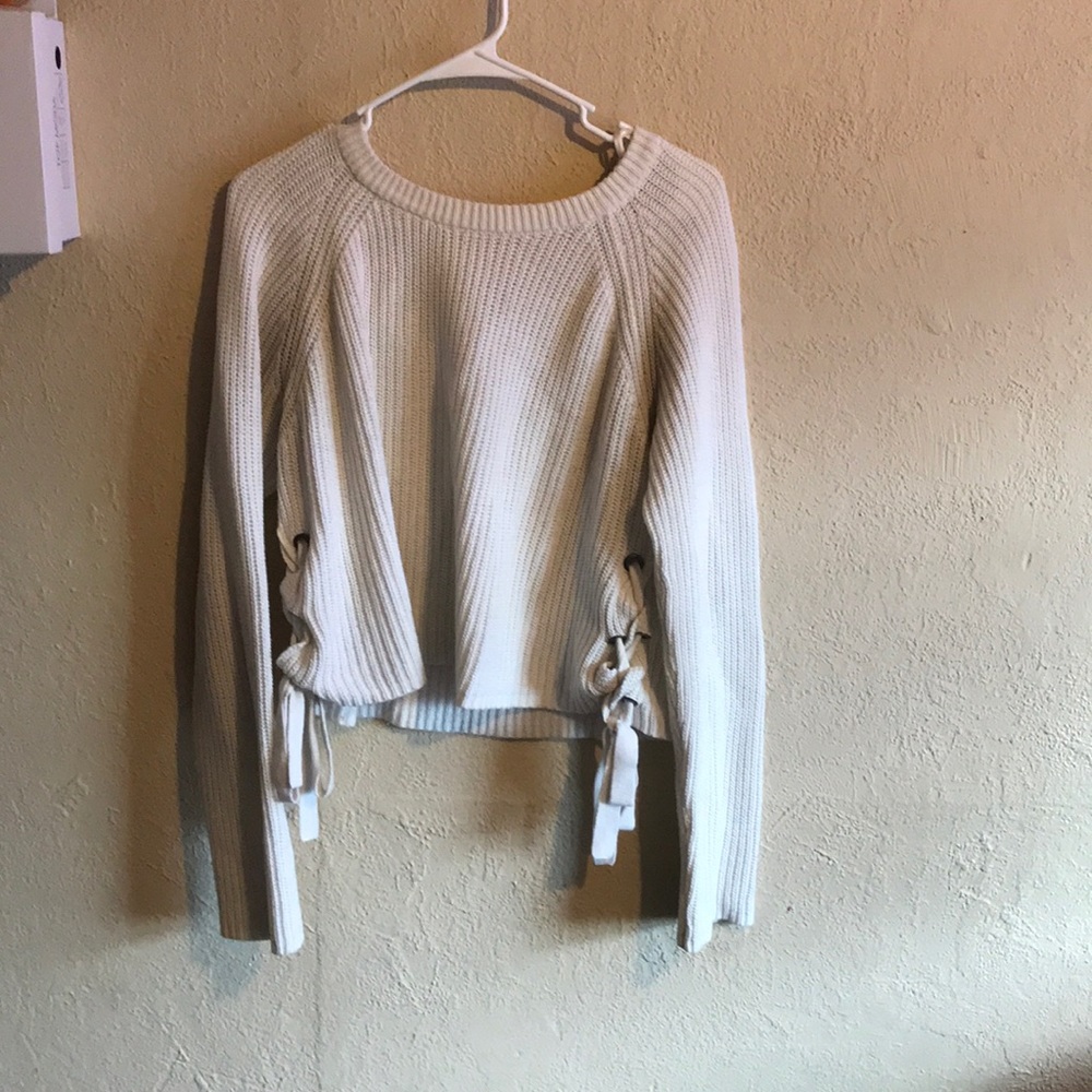 A white sweater
